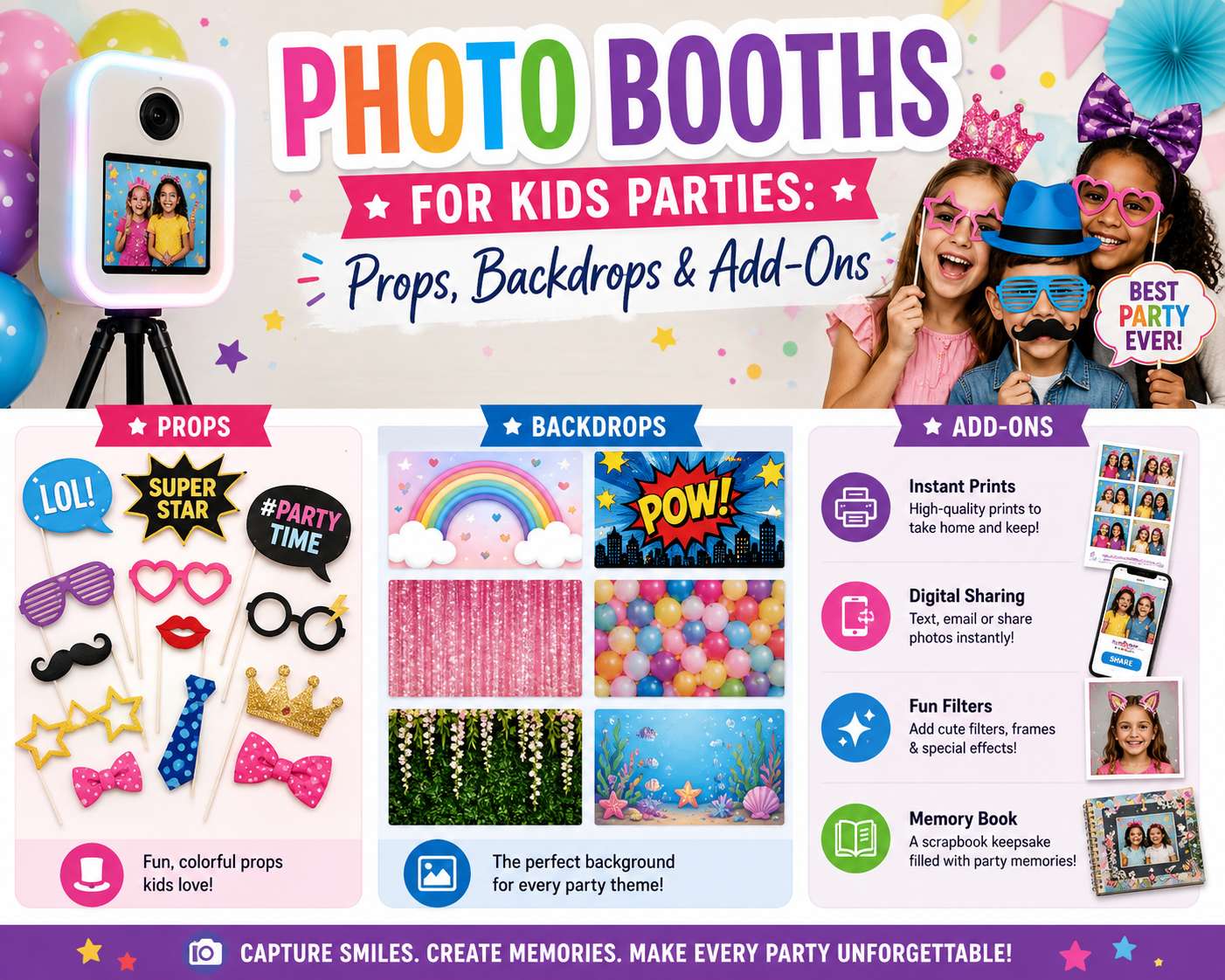 Photo Booths for Kids Parties