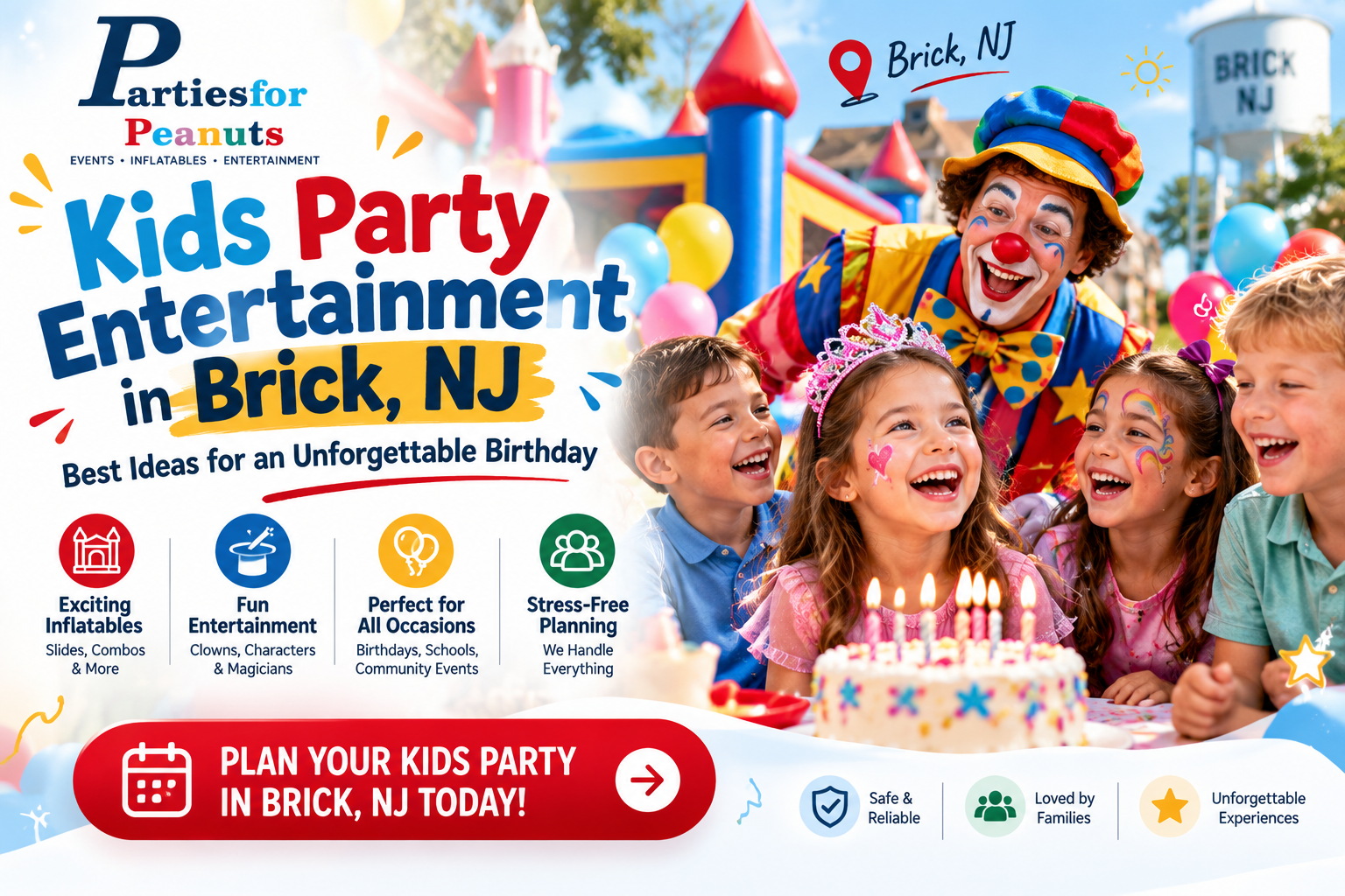 Kids Party Entertainment in Brick,