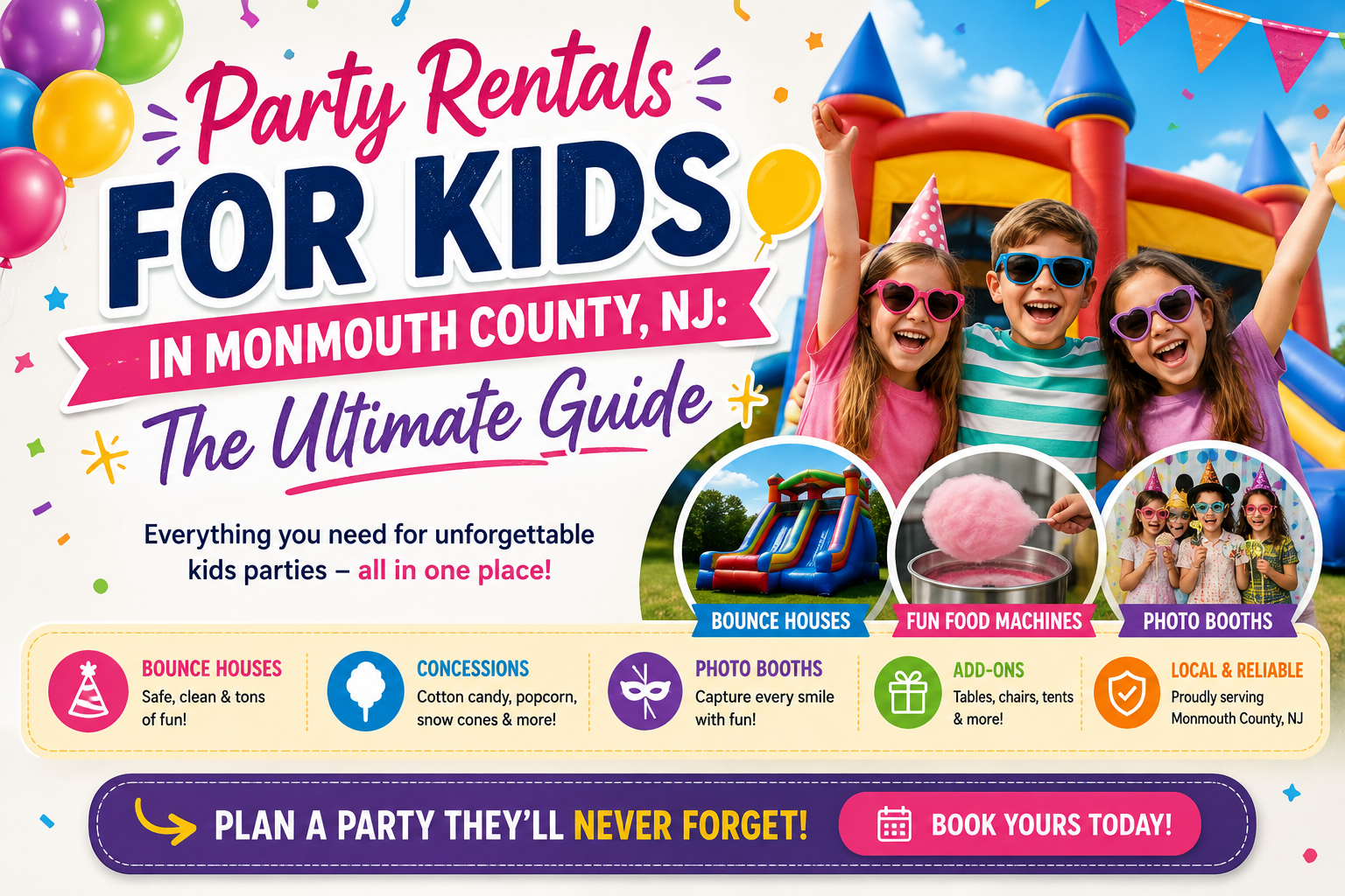 Party Rentals for Kids in Monmouth County, NJ: The Ultimate Guide
